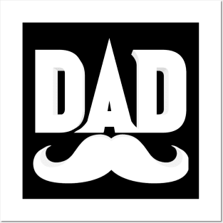 DAD Funny Fathers Day Design Posters and Art